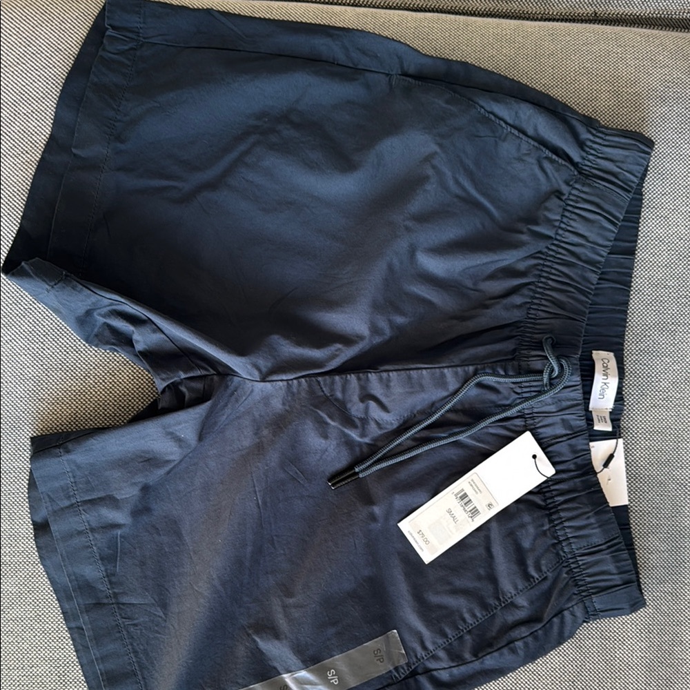 Calvin Klein Black Hybrid Shorts with Elastic Waistband